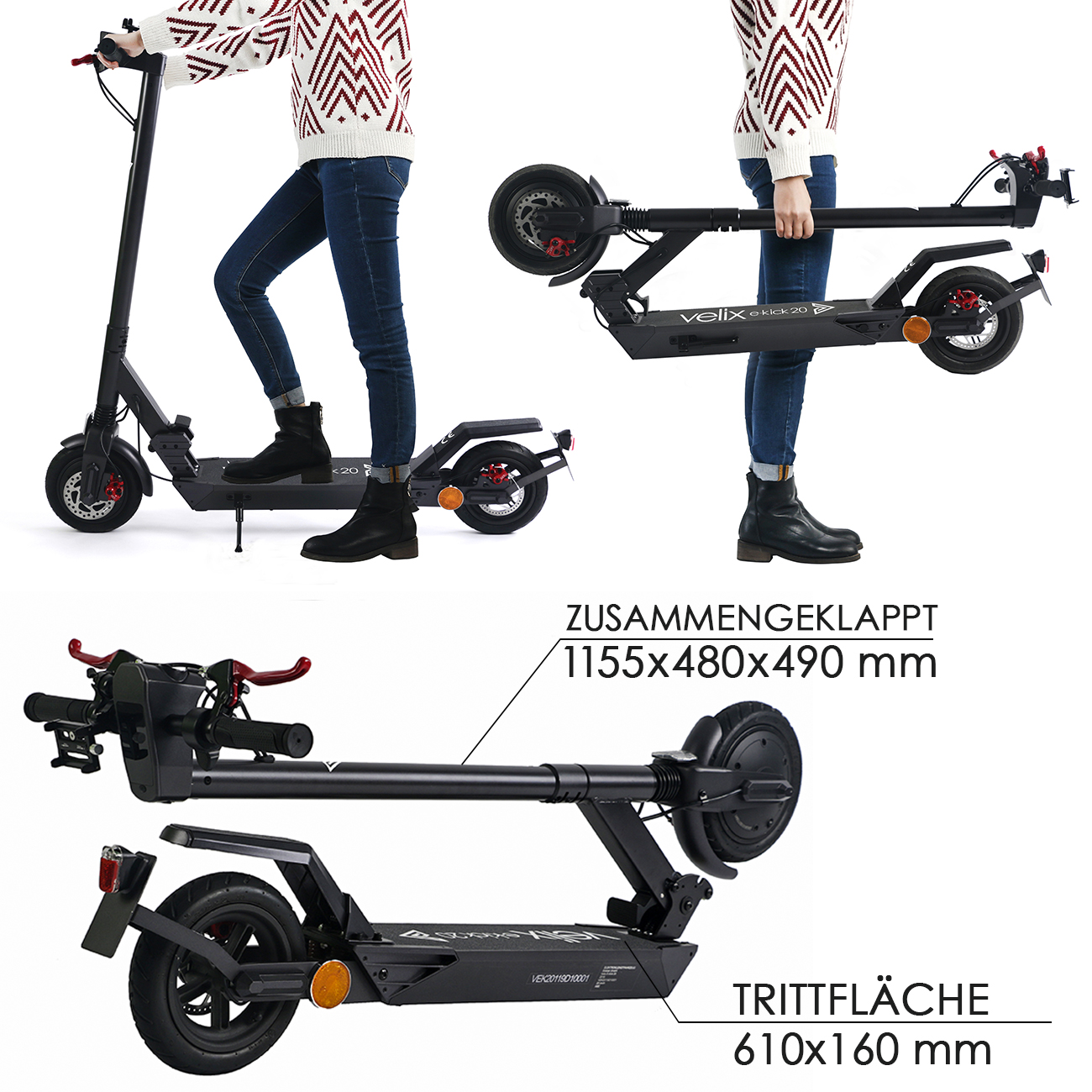 E-Scooter Velix 20kmh 30-40 km