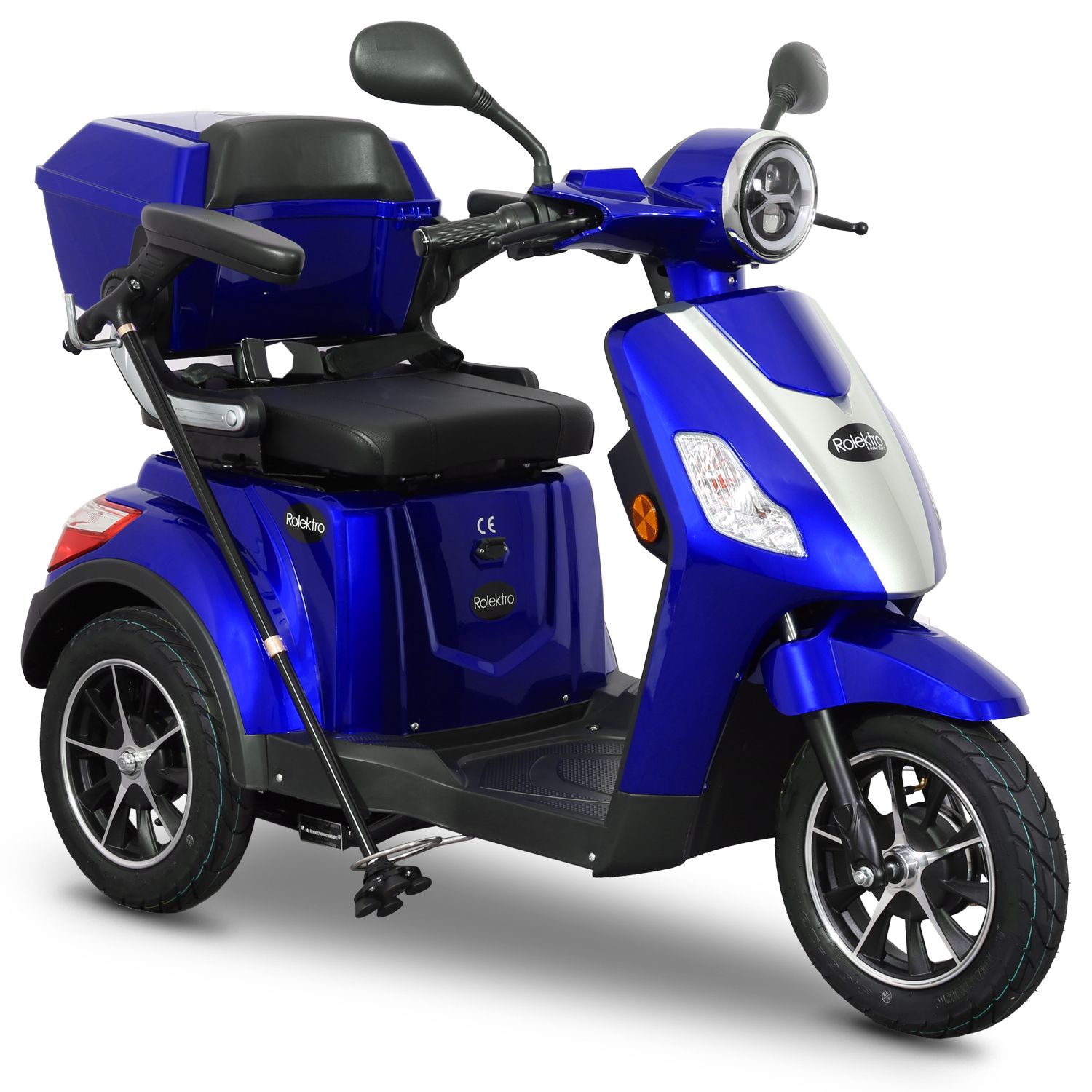 E-Trike 25 V.2 Blei-Gel, Blau, 25 km/h