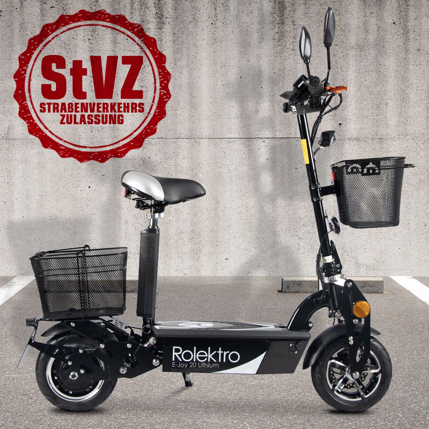 E-Joy 20 Lithium, Schwarz, 20 km/h