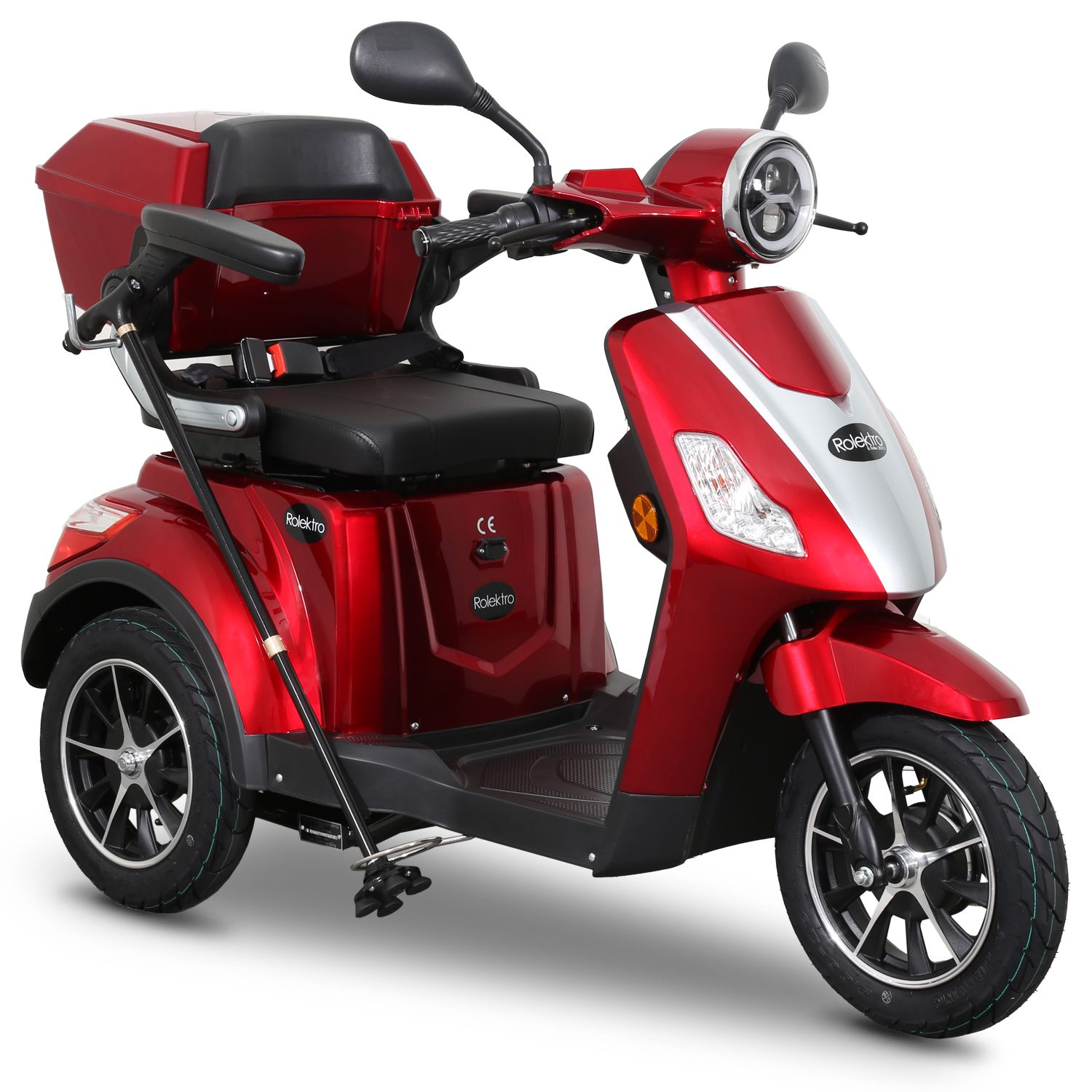 E-Trike 25 V.2 Blei-Gel, Rot, 25 km/h